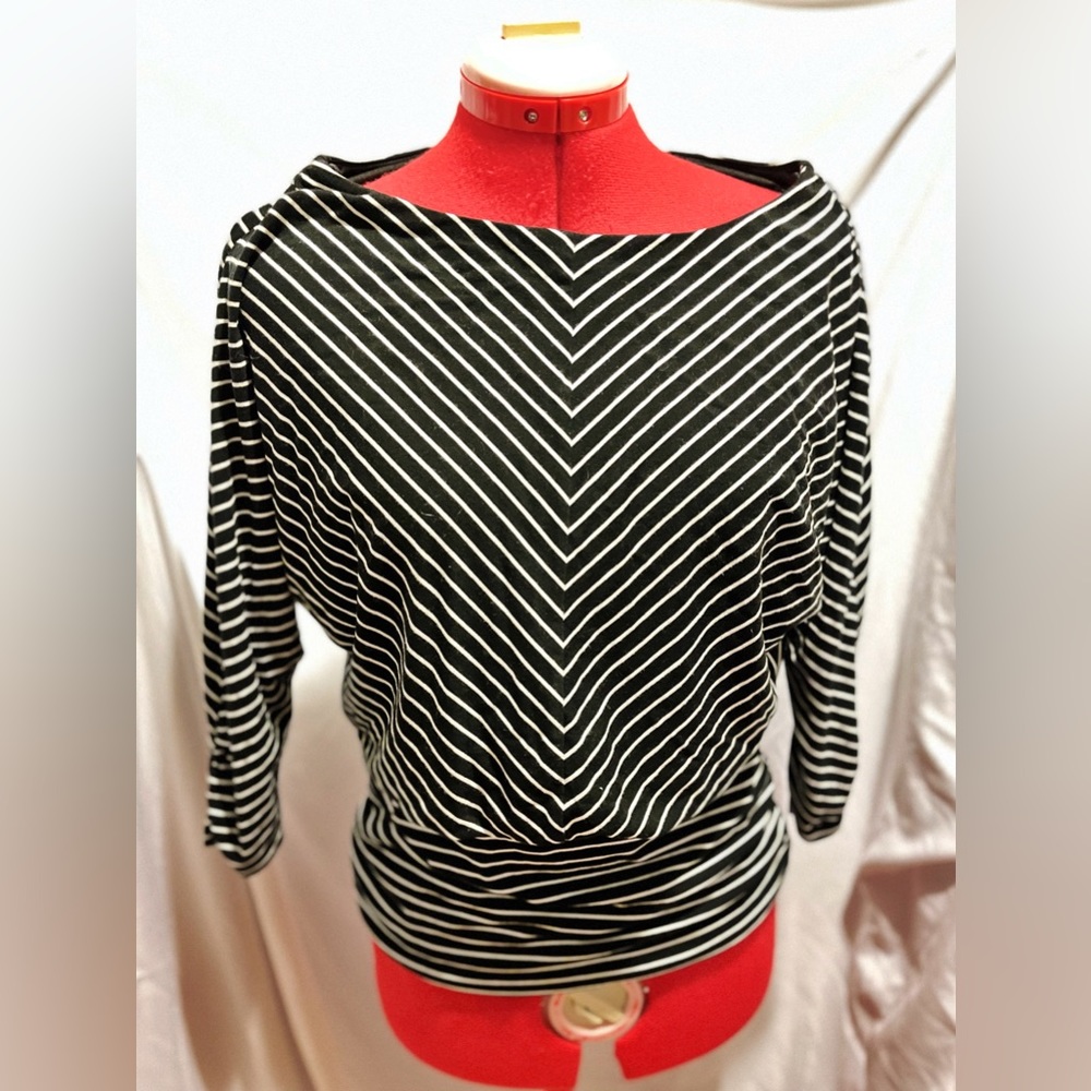 White House | Black Market Woman’s striped blouse.